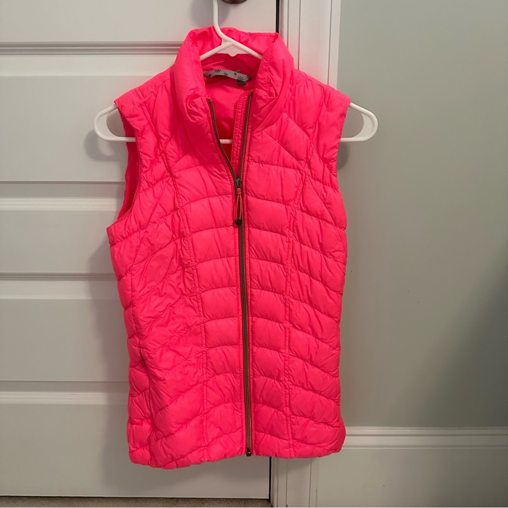 Athleta Pink Quilted Vest